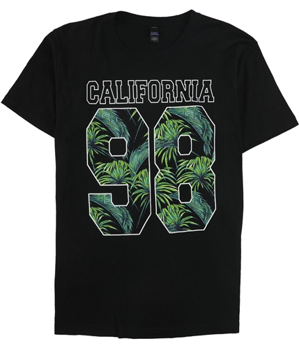 tultex Mens California Graphic T-Shirt black L