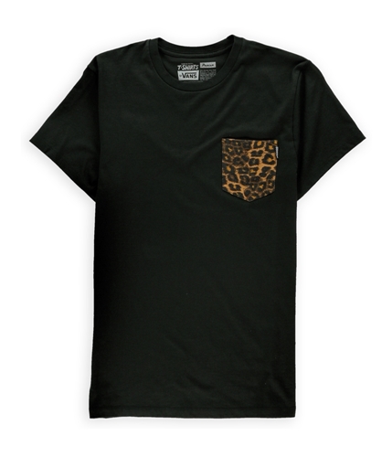 Vans Mens Cheetah Pocket Basic T-Shirt drkchoc S