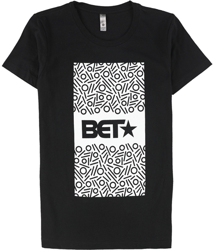 Next Level Womens BET Logo Graphic T-Shirt black M