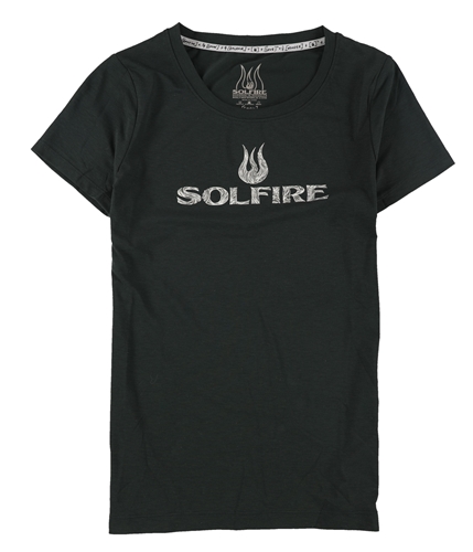 SOLFIRE Womens Original Logo Graphic T-Shirt black S