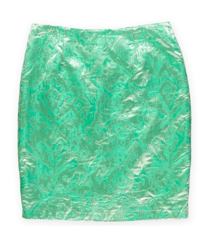 Sunny Leigh Womens Foil Pattern Pencil Skirt mintgreen 14