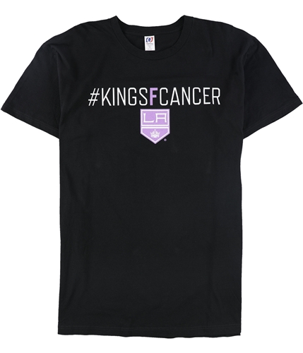 Optima Mens KingsFCancer Graphic T-Shirt black XL