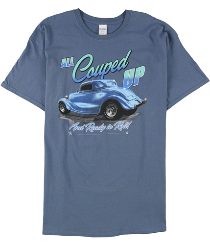 Gildan Mens All Couped Up Graphic T-Shirt blue XL