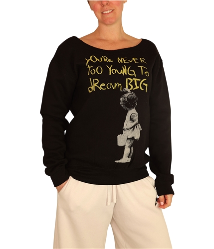 Elevenparis Womens Never Too Young Sweatshirt black XS