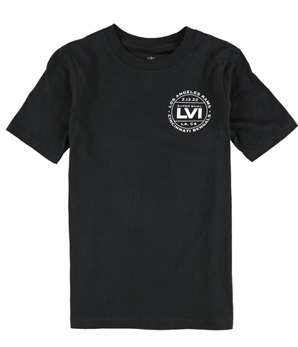 G-III Sports Boys Super Bowl LVI 2-13-22 Graphic T-Shirt black M