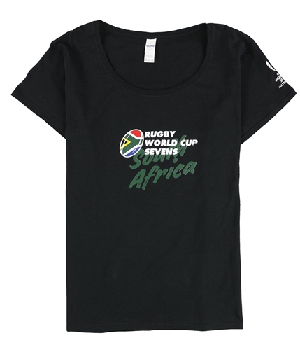Gildan Womens San Francisco 2018 Rugby World Cup Sevens South Africa Graphic T-Shirt black L