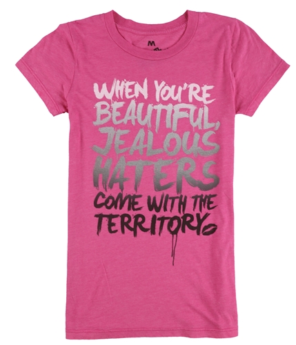 Local Celebrity Womens When You're Beautiful Graphic T-Shirt pink M