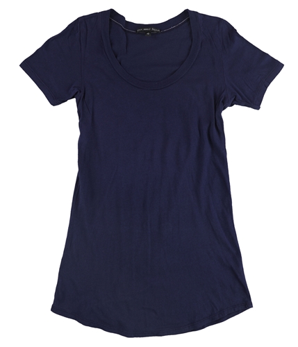 TRULY MADLY DEEPLY Womens Solid Basic T-Shirt navy XS