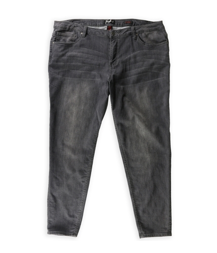 Earl Jean Womens Knit Denim Skinny Fit Jeans gray 22W/31
