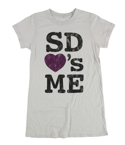 Tags Weekly Womens Sd Love's Me Graphic T-Shirt grey S