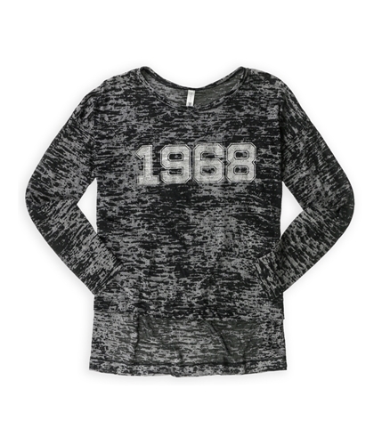 Femme First Womens 1968 Burnout Graphic T-Shirt black S