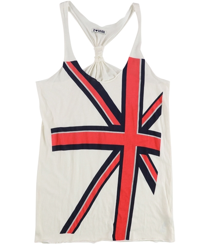 I LOVE H81 Womens Multi Tone Tank Top ivory S
