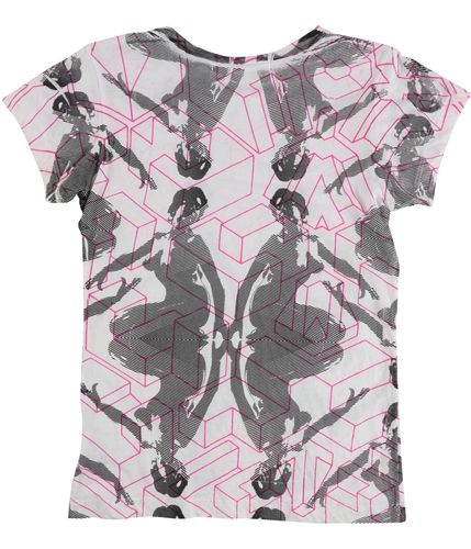 Evil Genius Boys 3D Shapes Stripes Graphic T-Shirt blkwht L
