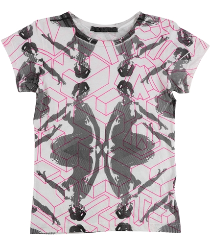 Evil Genius Boys 3D Shapes Stripes Graphic T-Shirt blkwht L