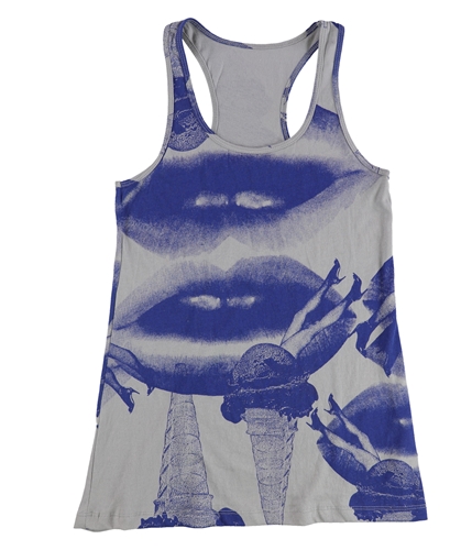 Tags Weekly Womens Two Tone Tank Top greyblue S
