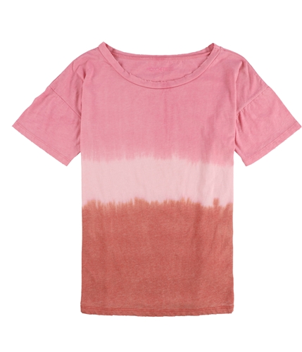 Mouchette Womens Faded Boyfriend Basic T-Shirt pink XS