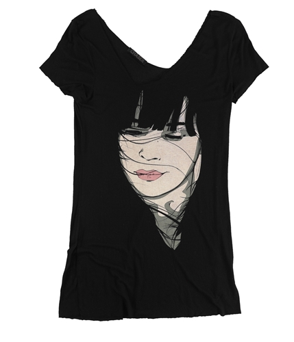 Chaser Womens Woman Pop Art Graphic T-Shirt black L