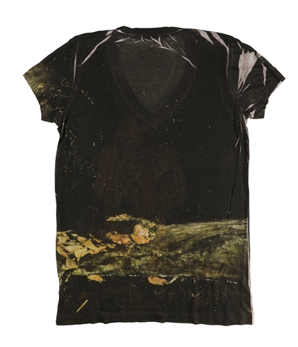 National Geographic Womens Tiger Image Graphic T-Shirt multicolor M