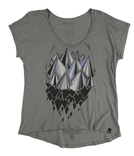 Jedidiah Womens Crystal Mountains Graphic T-Shirt gray M