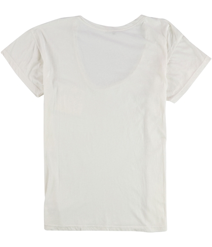 TRULY MADLY DEEPLY Womens Solid Basic T-Shirt white S