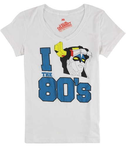 Local Celebrity Womens I Love The 80's Graphic T-Shirt white M