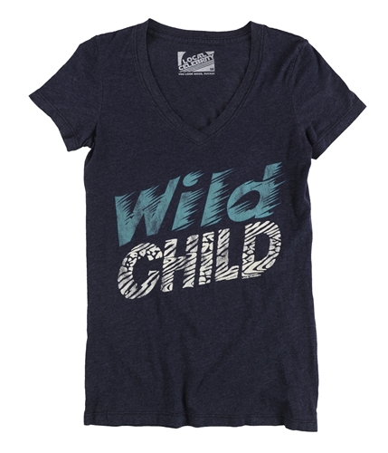 Local Celebrity Womens Wild Child Graphic T-Shirt navy M