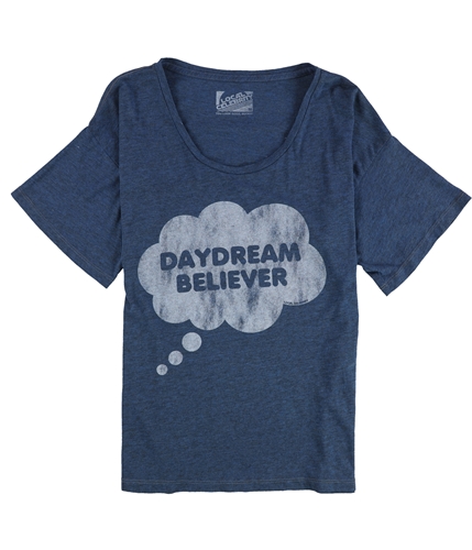 Local Celebrity Womens Daydream Believer Graphic T-Shirt dkblue M