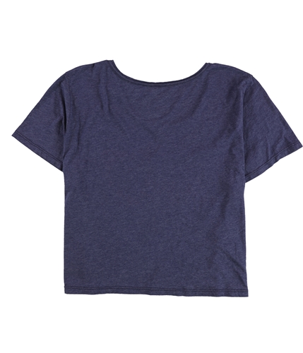 dELiA*s Womens Open Heart Graphic T-Shirt navy L