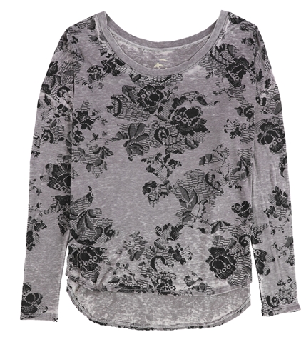 Chaser Collection Womens Flowers Graphic T-Shirt prpblk M