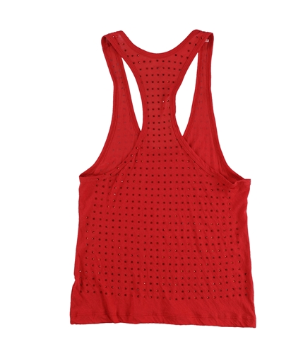 WESSEX Womens Circles Racerback Tank Top red XS