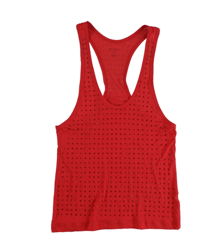 WESSEX Womens Circles Racerback Tank Top red XS