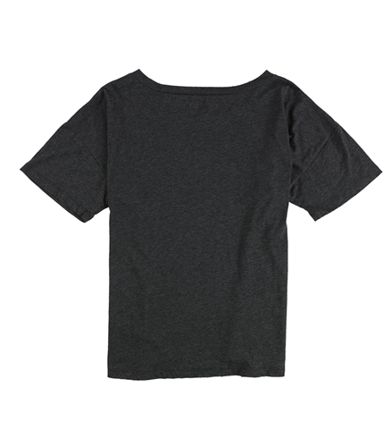 Courtship+Suitors Womens Paperclips & Feathers Graphic T-Shirt darkgray XL