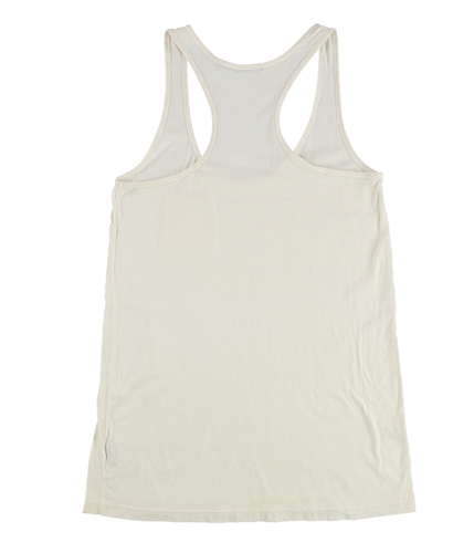TRULY MADLY DEEPLY Womens Solid Pocket Racerback Tank Top ivory M