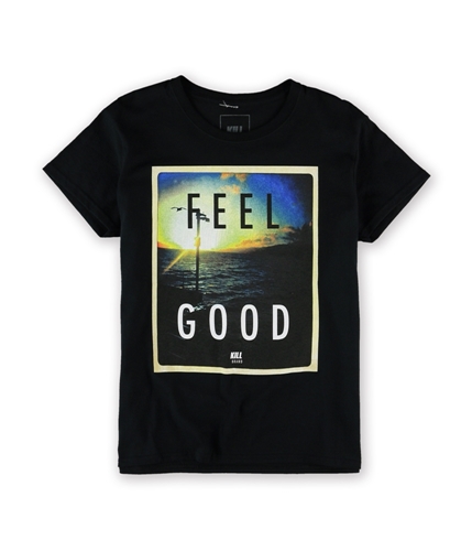 Kill Brand Mens The Feel Good Graphic T-Shirt black L