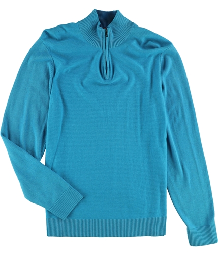 Alfani Mens Textured Pullover Sweater blue L