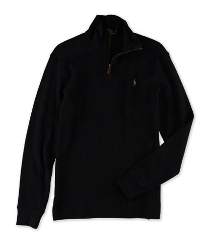 Ralph Lauren Mens Ribbed Pullover Sweater black S