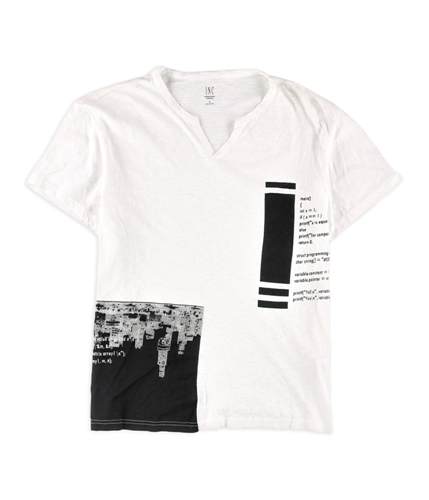 I-N-C Mens Chicago Graphic T-Shirt white L