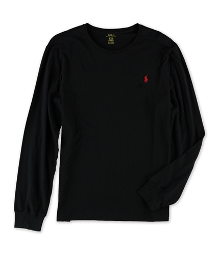Ralph Lauren Mens Custom Fit Solid Basic T-Shirt black XL