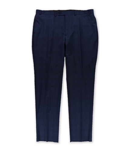 Tags Weekly Mens Plaid Dress Pants Slacks blue 42x36