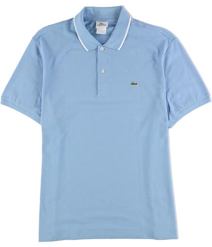 Lacoste Mens Textured Logo Rugby Polo Shirt blue M