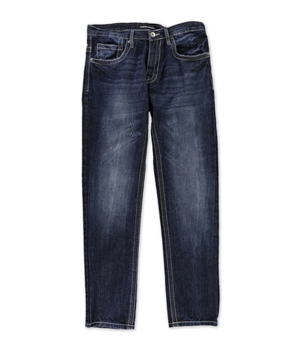 Modern Culture Mens Whiskered Regular Fit Jeans darkblue 32x32