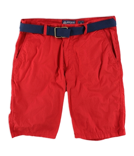 American Rag Mens Slim-Fit Casual Chino Shorts red 34