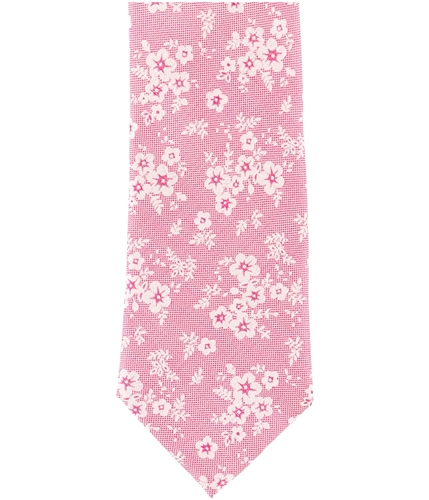 Tallia Mens Brynt Floral Self-tied Necktie pink One Size