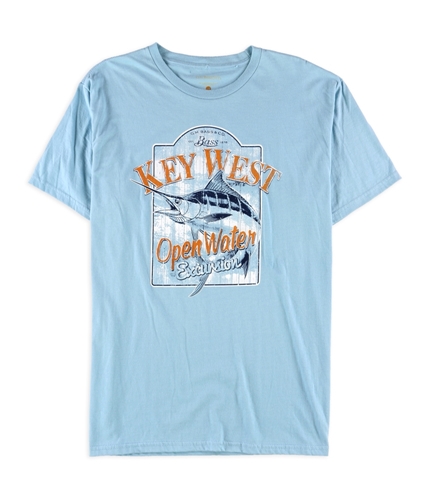 G.H. Bass & Co. Mens Open Waters Graphic T-Shirt blue L
