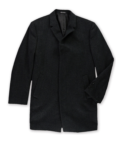 Kenneth Cole Mens Heathered Pea Coat charcoalhtr 40