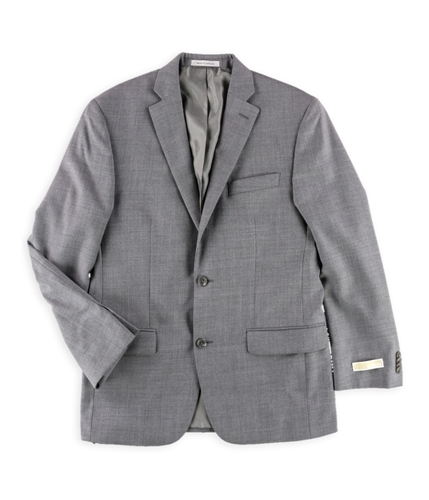 Michael Kors Mens Sharkskin Classic Fit Two Button Blazer Jacket lightgrey 38