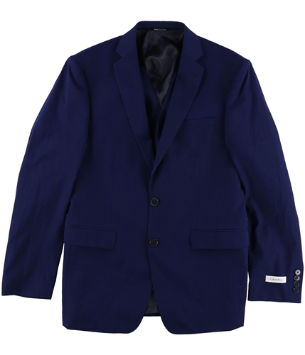 Calvin Klein Mens Extra Slim-Fit Vested Two Button Blazer Jacket navy 40