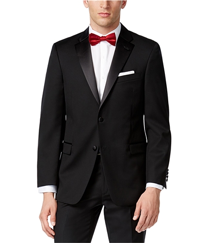 Tommy Hilfiger Mens Side Vent Two Button Blazer Jacket noir 36