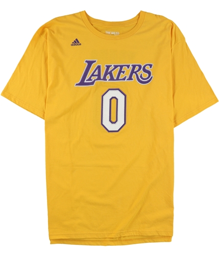 Adidas Mens Young 0 Lakers Embellished T-Shirt yellow 2XL