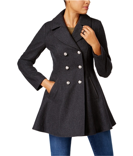 Laundry Womens Double-Breasted Pea Coat charcoal XS